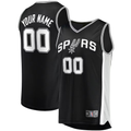 Edoa Custom SA.Spurs Fanatics Black Fast Break Replica Jerseys - Icon Edition