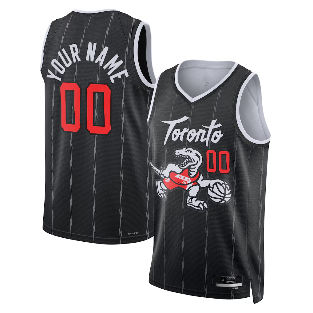 Edoa Custom T.Raptors Black 2025-26 City Edition Swingman Jerseys