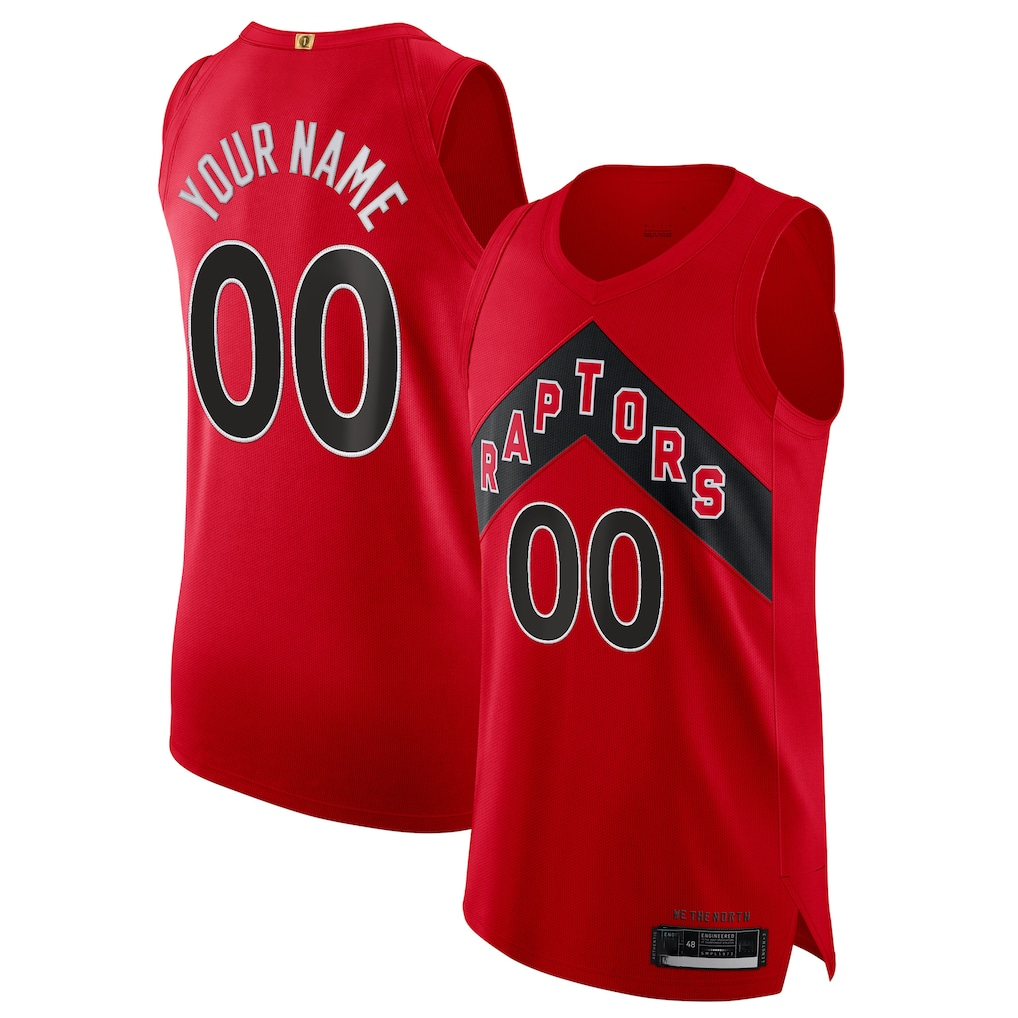 Edoa Custom T.Raptors Red 2020-21 Authentic Jerseys - Icon Edition