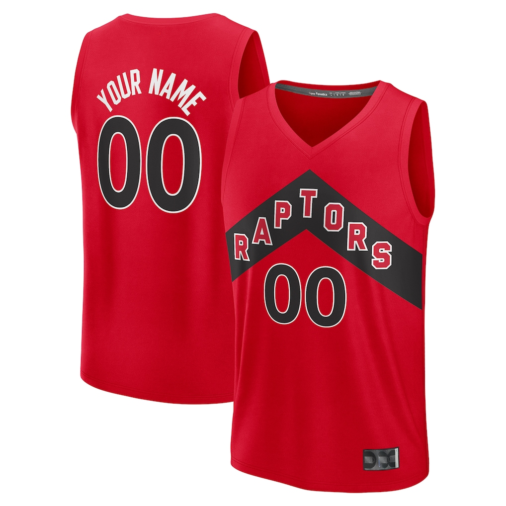 Edoa Custom T.Raptors Red Fast Break Jerseys - Icon Edition