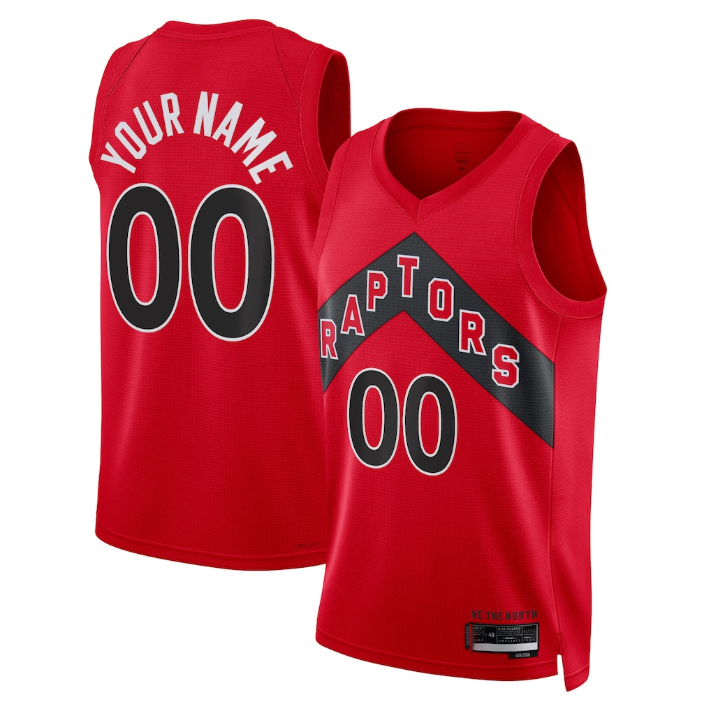Edoa Custom T.Raptors Red Swingman Jerseys - Icon Edition