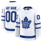 Gdoa Custom T.Maple Leafs White Away Premium Jerseys