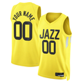 Edoa Custom U.Jazz Gold Swingman Jerseys - Icon Edition