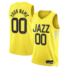 Edoa Custom U.Jazz Gold Swingman Jerseys - Icon Edition