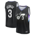 Edoa U.Jazz #3 Keyonte George Fanatics Black Fast Break Replica Jerseys - Statement Edition