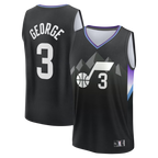 Edoa U.Jazz #3 Keyonte George Fanatics Black Fast Break Replica Jerseys - Statement Edition