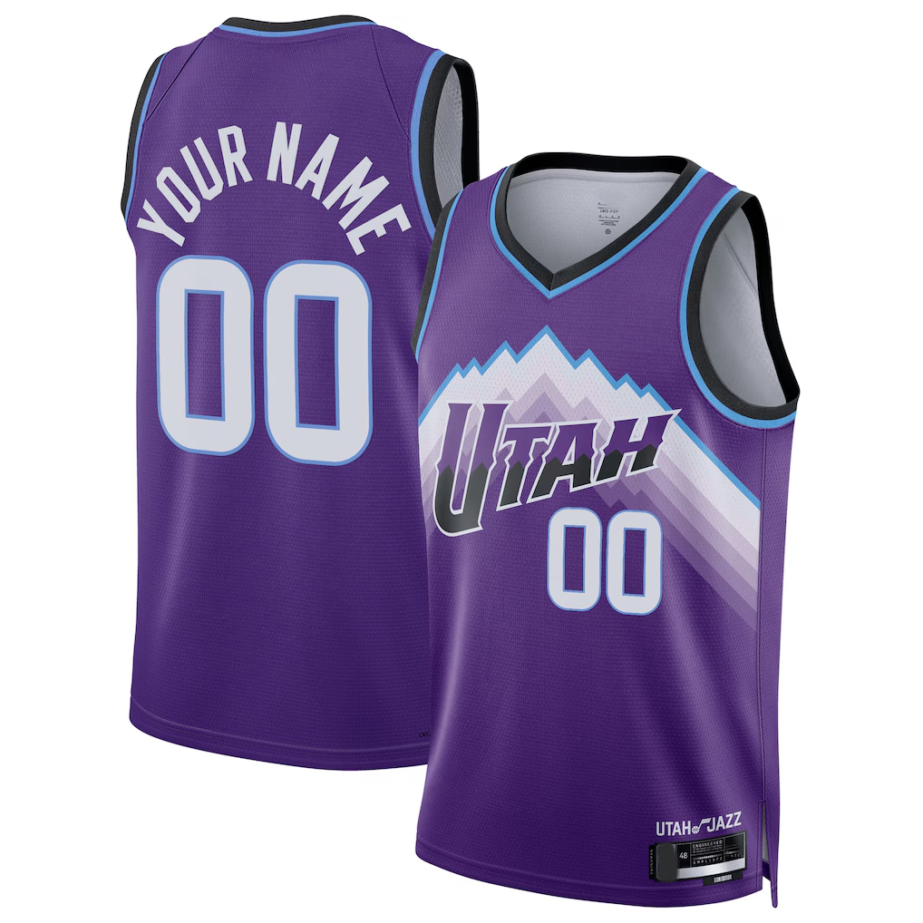 Edoa Custom U.Jazz Purple Swingman Jerseys - Icon Edition