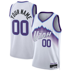 Edoa Custom U.Jazz White Swingman Jerseys - Association Edition