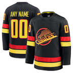 Gdoa Custom V.Canucks Black Alternate Premium Jerseys