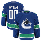Gdoa Custom V.Canucks Blue Home Authentic Pro Jerseys