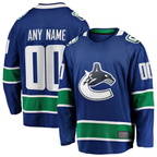Gdoa Custom V.Canucks Blue Home Team Breakaway Jerseys