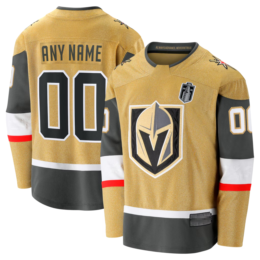 Gdoa Custom V.Golden Knights Gold 2026 Stanley Cup Final Breakaway Jerseys