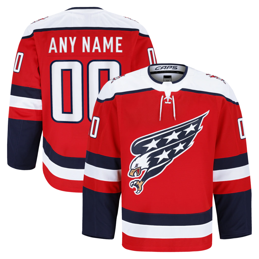 Gdoa Custom W.Capitals Red Alternate Authentic Pro Jerseys