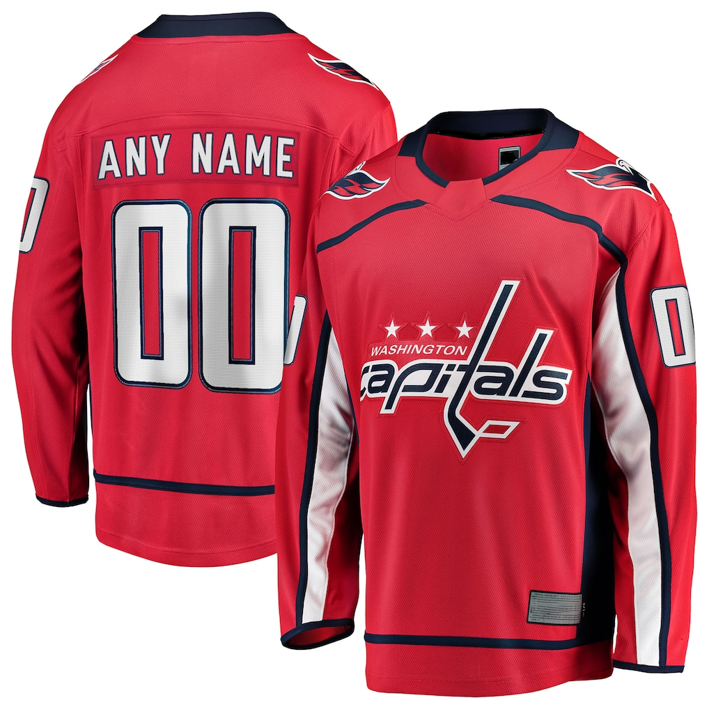 Gdoa Custom W.Capitals Red Home Breakaway Jerseys