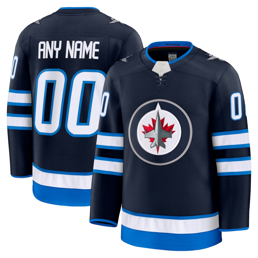 Gdoa Custom W.Jets Navy Home Premium Jerseys