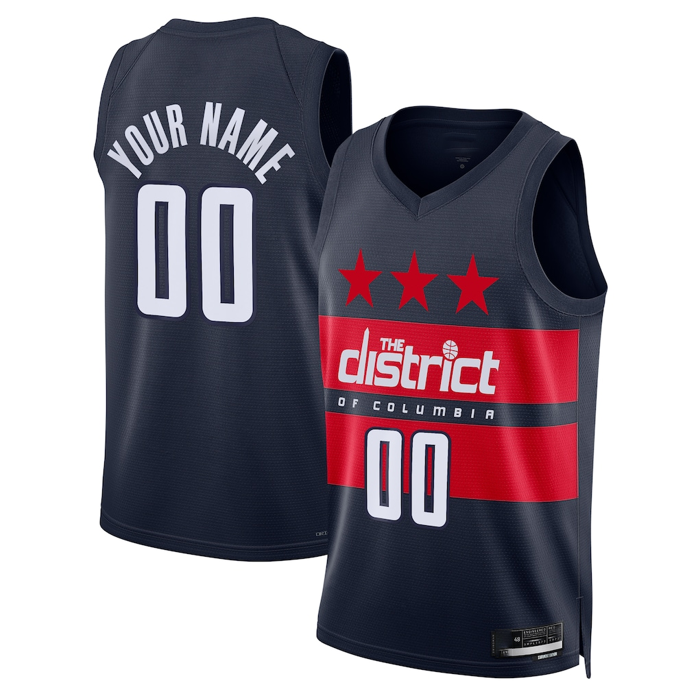 Edoa Custom W.Wizards Navy 2024-25 Swingman Jerseys - Statement Edition