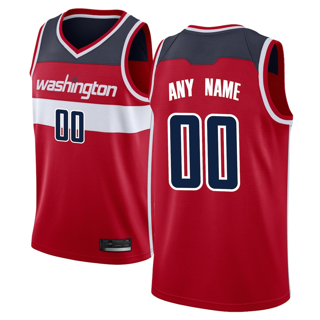 Edoa Custom W.Wizards Red Swingman Jerseys - Icon Edition