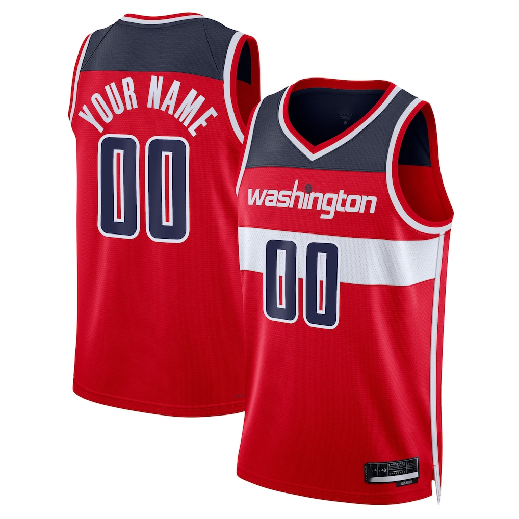 Edoa Custom W.Wizards Red Swingman Jerseys - Icon Edition