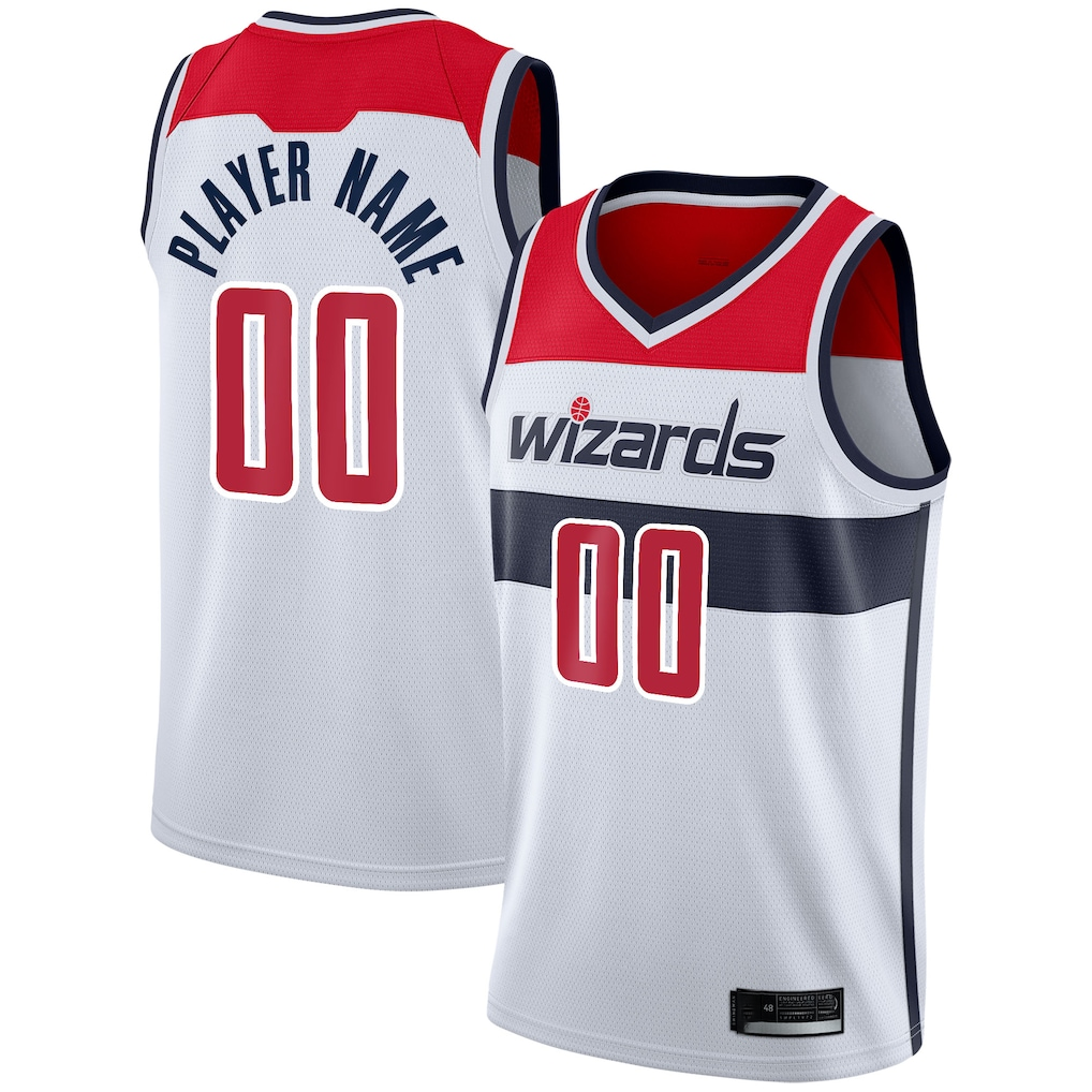 Edoa Custom W.Wizards White 2020-21 Swingman Jerseys - Association Edition
