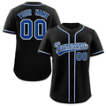 Custom Black Royal-White Classic Style Authentic Baseball Jersey-1