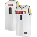 Edoa D.Nuggets #0 Christian Braun  White Fast Break Player Jerseys - Association Edition