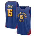 Edoa D.Nuggets #15 Nikola Jokic  Blue Fast Break Replica Player Jerseys - Statement Edition