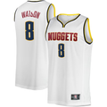 Edoa D.Nuggets #8 Peyton Watson White Fast Break Player Jerseys - Association Edition