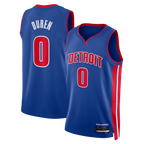 Edoa D.Pistons #0 Jalen Duren Blue Swingman Jerseys - Icon Edition