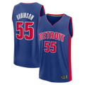 Edoa D.Pistons #55 Duncan Robinson  Blue Fast Break Jerseys - Icon Edition