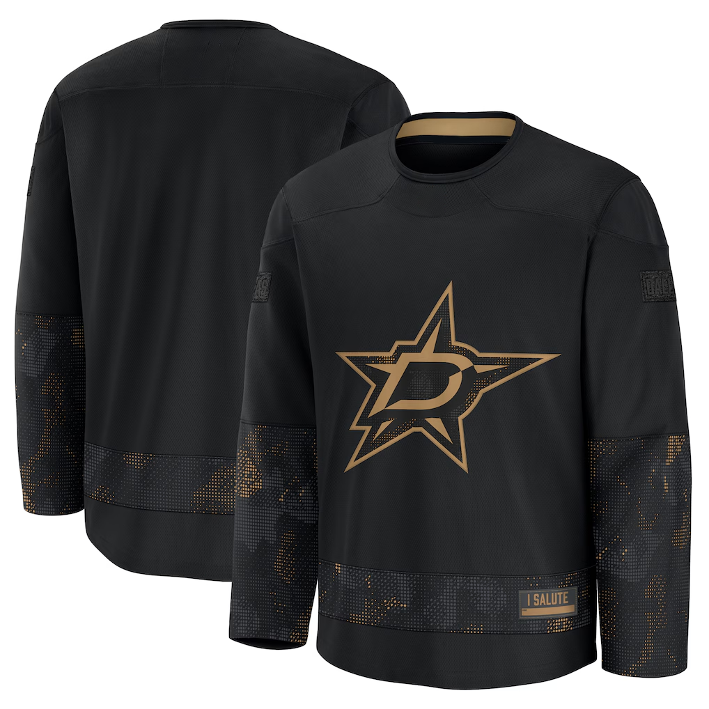 Gdoa D.Stars Black 2024 Military Appreciation Practice Jerseys