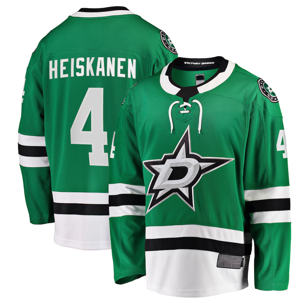 Gdoa D.Stars #4 Miro Heiskanen Kelly Green Team Color Breakaway Player Jerseys
