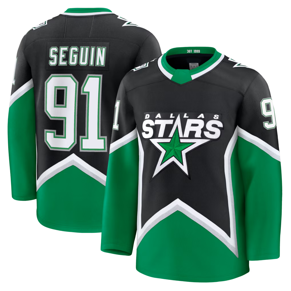 Gdoa D.Stars #91 Tyler Seguin Black Alternate Premium Jerseys