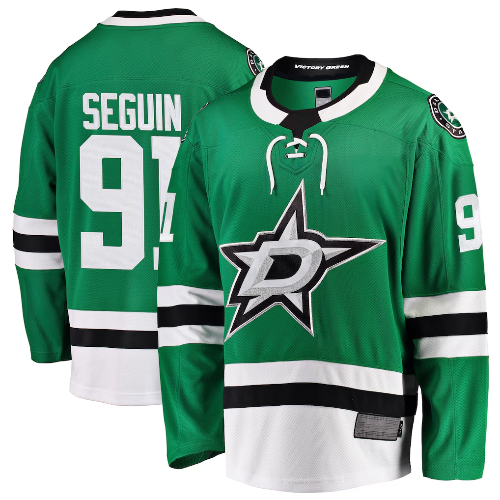 Gdoa D.Stars #91 Tyler Seguin Kelly Green Breakaway Home Jerseys