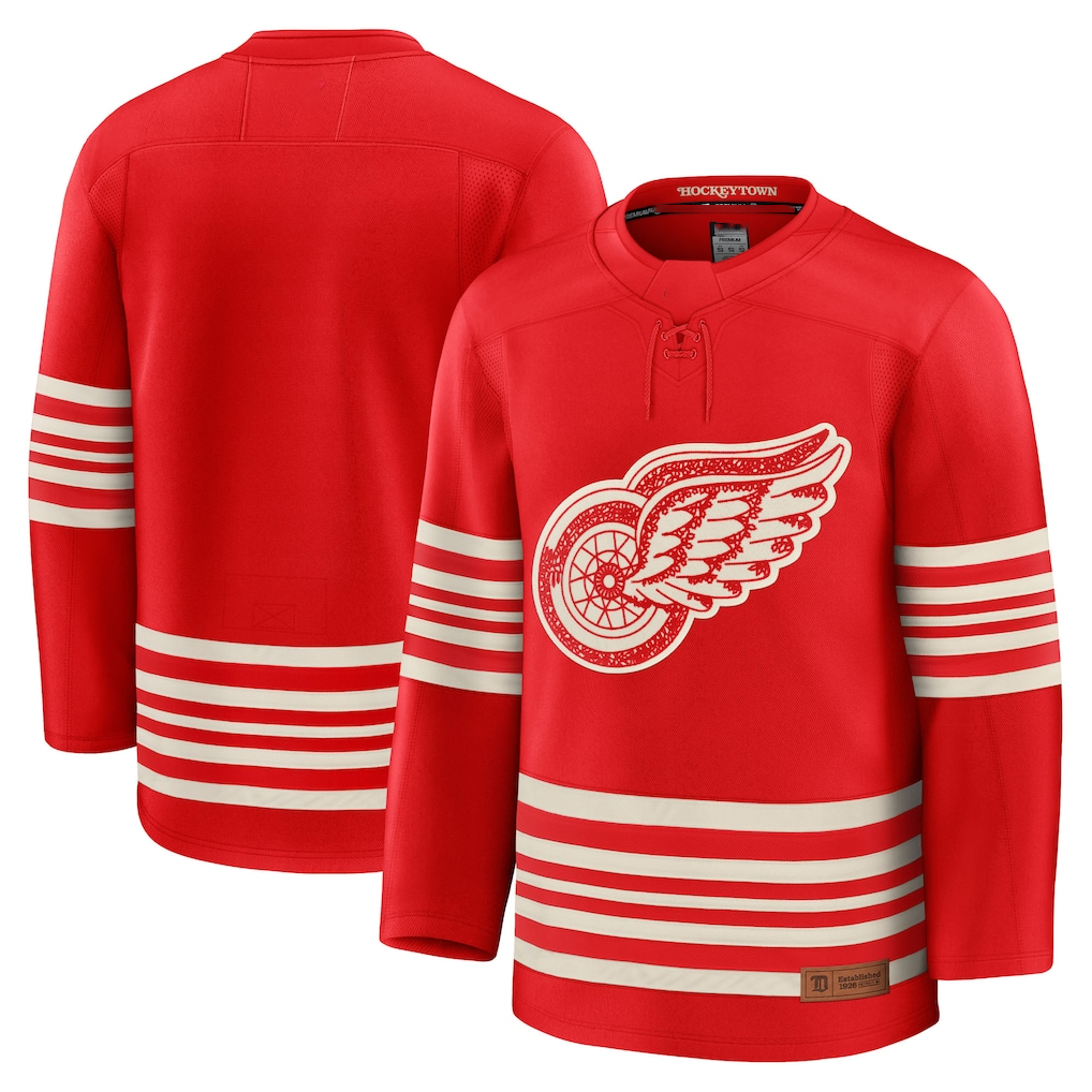 Gdoa D.Red wings Red Centennial Premium Jerseys