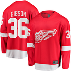 Gdoa D.Red wings #36 John Gibson Red Home Breakaway Jerseys
