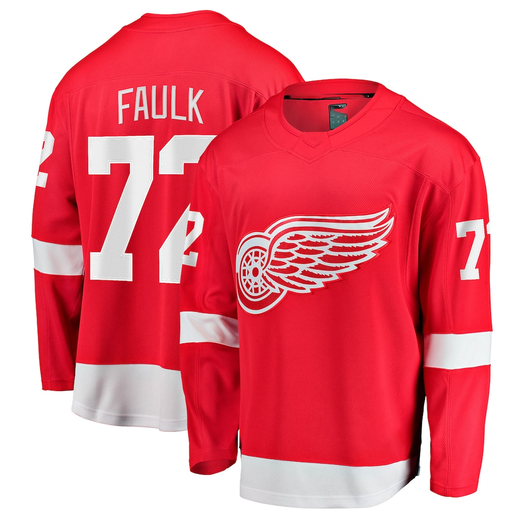 Gdoa D.Red wings #72 Justin Faulk Red Home Breakaway Jerseys
