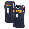 Edoa D.Nuggets #0 Christian Braun Navy Fast Break Replica Player Jerseys - Icon Edition