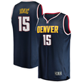Edoa D.Nuggets #15 Nikola Jokic Navy Fast Break Player Jerseys - Icon Edition