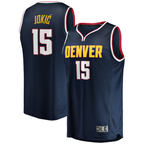 Edoa D.Nuggets #15 Nikola Jokic Navy Fast Break Player Jerseys - Icon Edition