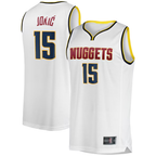 Edoa D.Nuggets #15 Nikola Jokic White Fast Break Player Jerseys - Association Edition