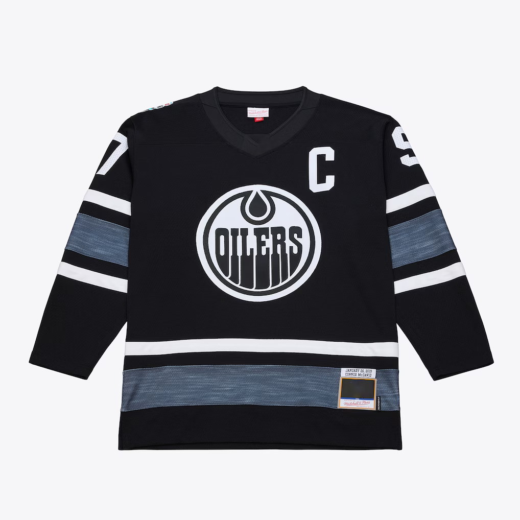 Gdoa E.Oilers Connor McDavid Mitchell & Ness Black 2019 All-Star Game Power Play Jerseys