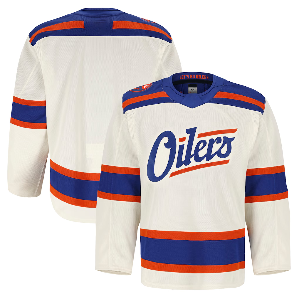 Gdoa E.Oilers Light Beige Alternate Authentic Pro Jerseys