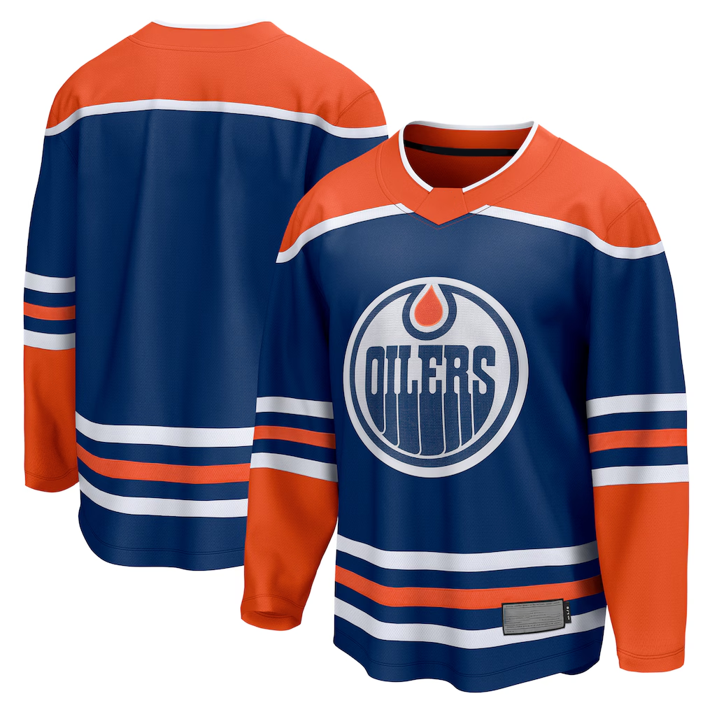 Gdoa E.Oilers Royal Home Breakaway Blank Jerseys