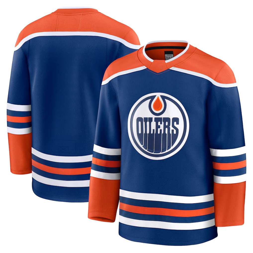 Gdoa E.Oilers Royal Home Premium Jerseys