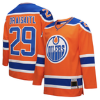 Gdoa E.Oilers #29 Leon Draisaitl Mitchell & Ness Orange Power Play Jerseys