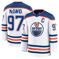 Gdoa E.Oilers #97 Connor McDavid White Away Premium Jerseys