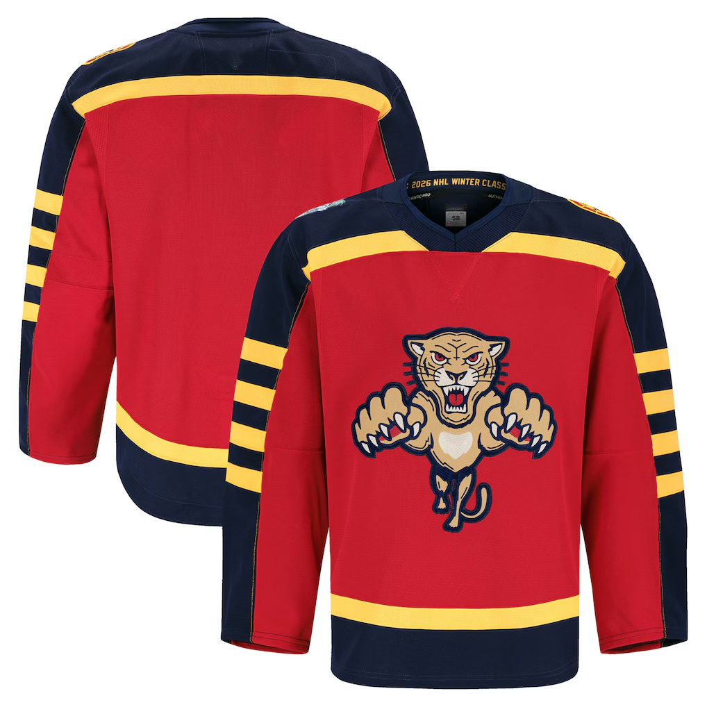 Gdoa F.Panthers Red 2026 Winter Classic Authentic Pro Jerseys
