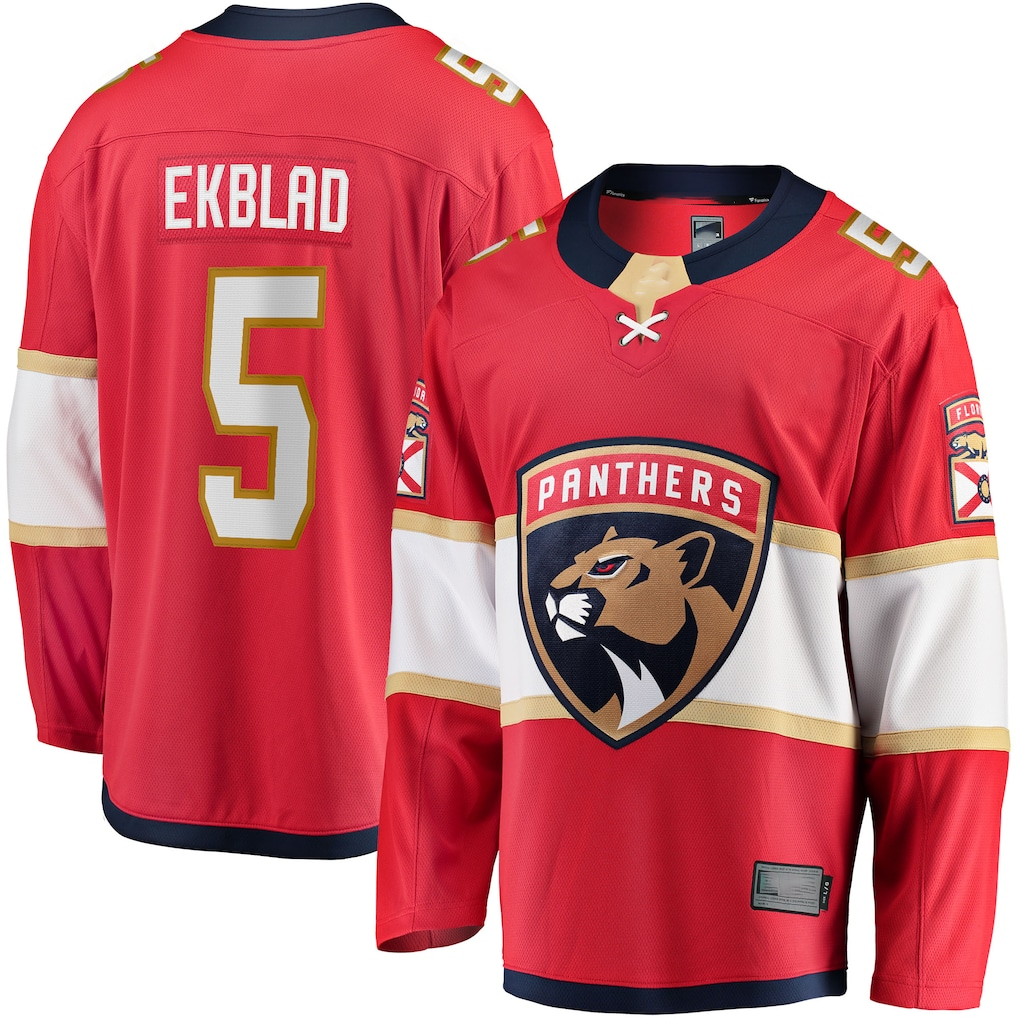 Gdoa F.Panthers #5 Aaron Ekblad Red Home Team Breakaway Player Jerseys