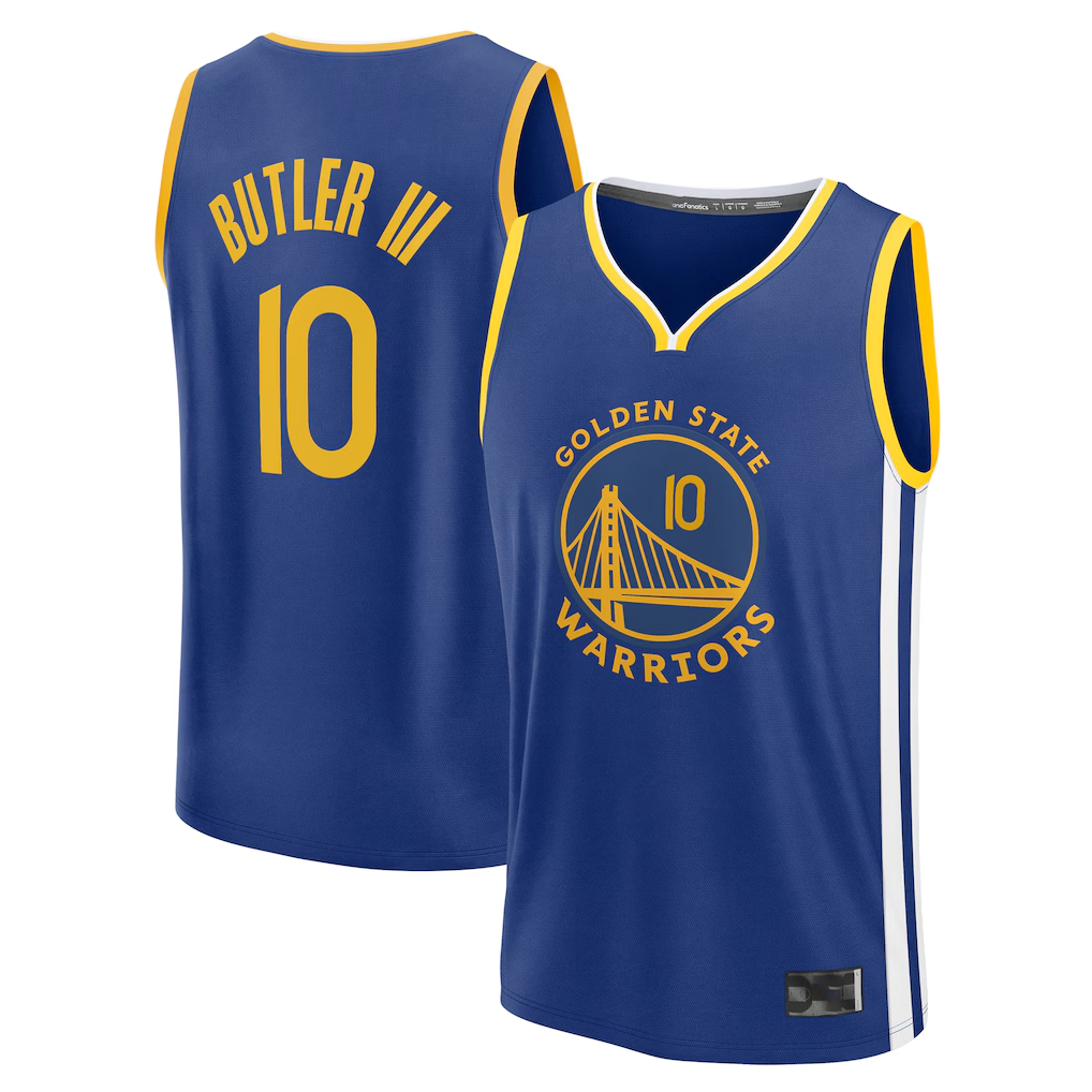 Edoa G.State Warriors #10 Jimmy Butler III Royal Fast Break Replica Player Jerseys - Icon Edition