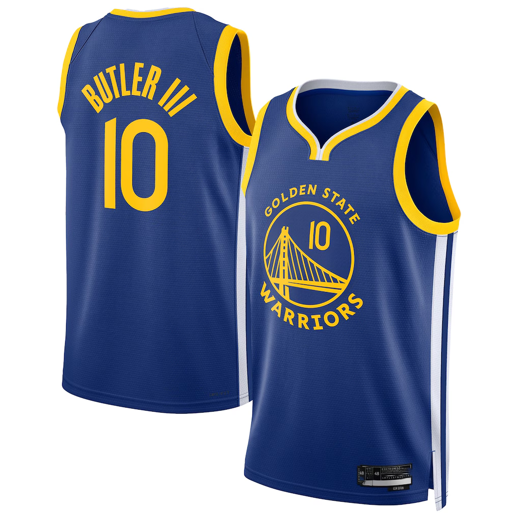 Edoa G.State Warriors #10 Jimmy Butler III Royal Swingman Player Jerseys - Icon Edition